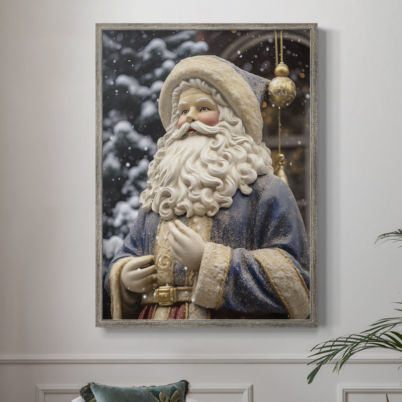 «Christmas Holiday Art DII», reproduction encadrée - bois massif, H 11 po x l 9 po