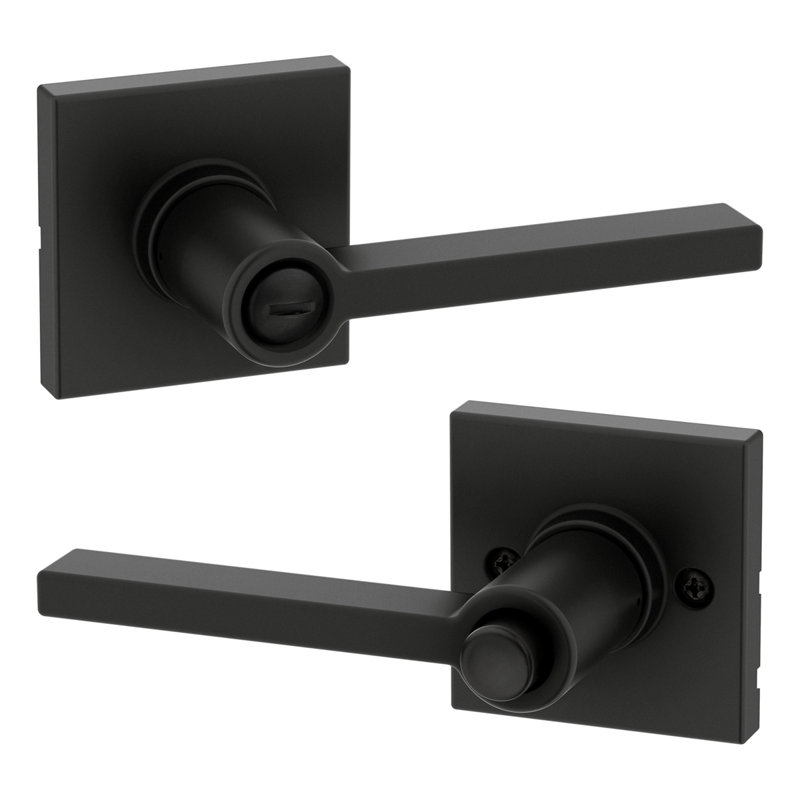 Casey Bed/Bath UL Lever, Matte Black
