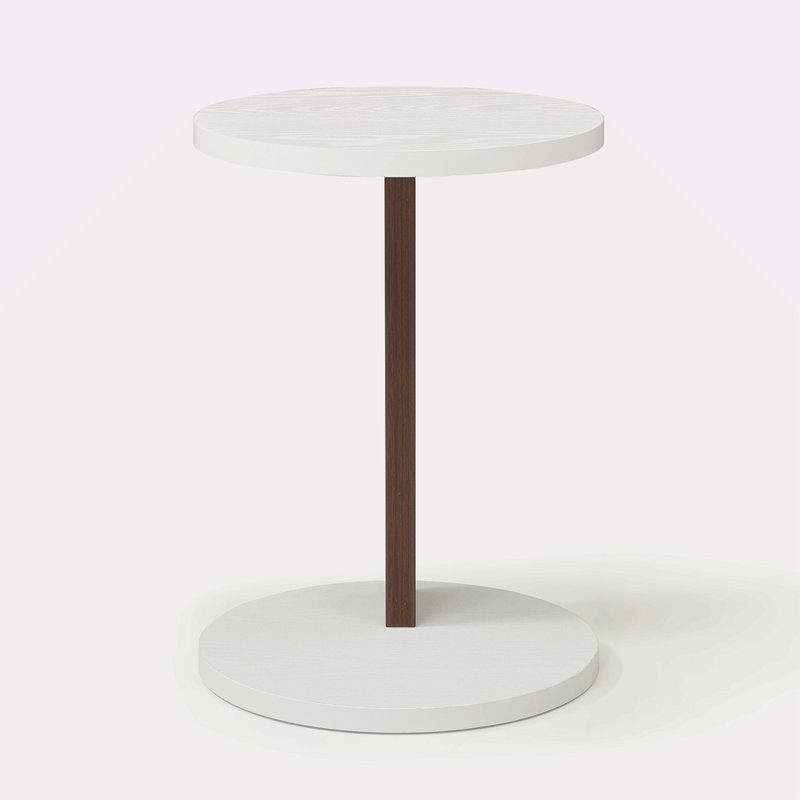 C-Shaped End Table Small Side Table For Couch Sofa Table With Frame For Living Room Bedroom Bedside