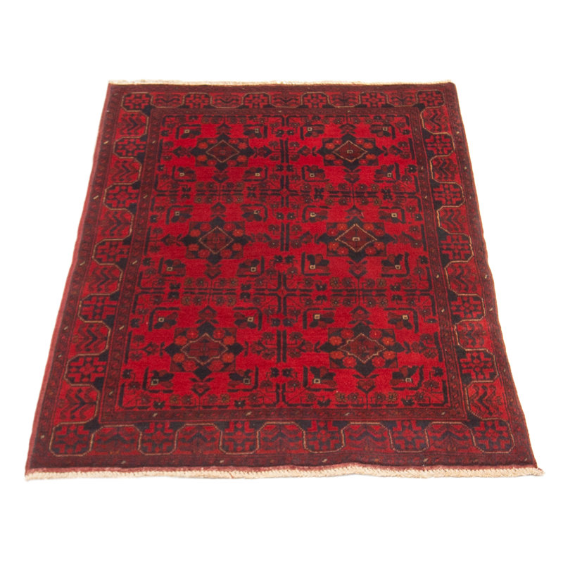 Tapis unique en laine noué à la main 3 pi 3 po x 4 pi 1 po New Age