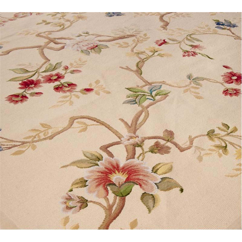 Wool Floral Area Rug, Rectangle 12'2" x 18'4"