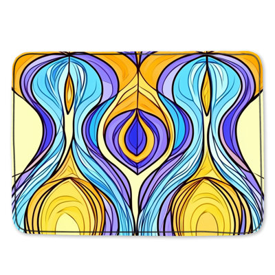Tapis de bain abstrait