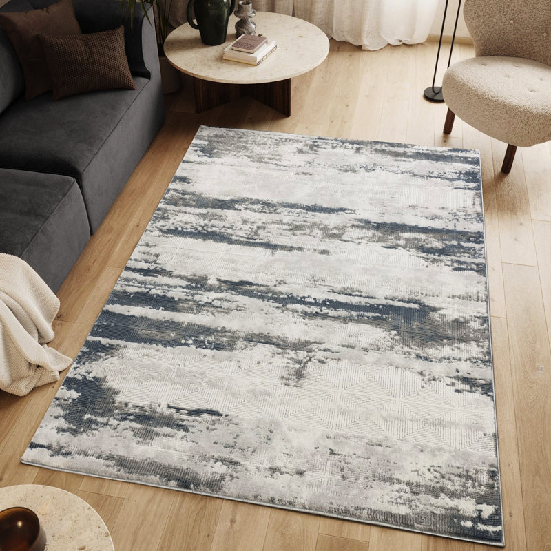 0,44 po Tapis fabriqué à la machine de style contemporain, décontracté et moderne, à poils courts et gris, avec un support 100% jute, teinté, adapté aux zones à forte circulation
