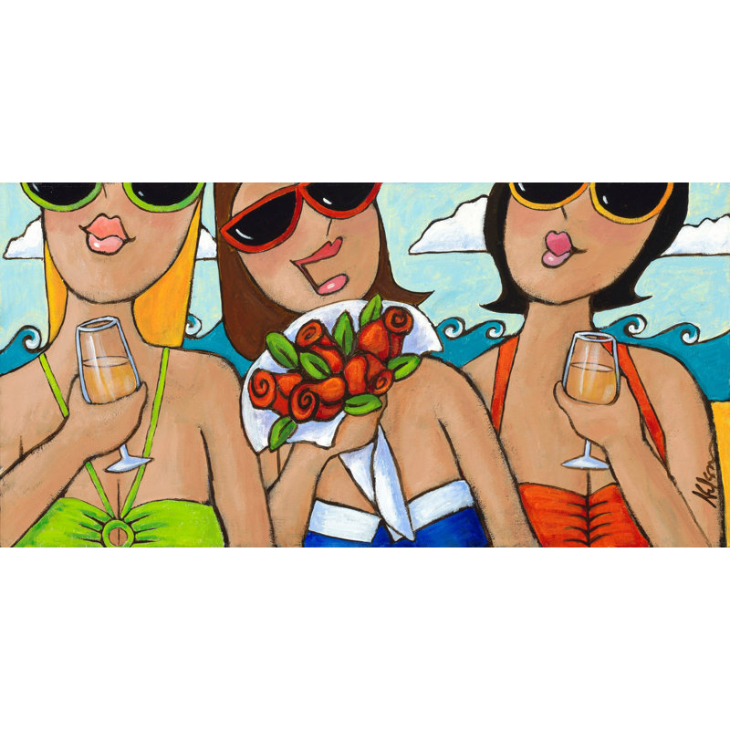 « beachy-bouquet » par julie nelson, reproduction d’art sur toile tendue, H 30 po x l 60 po x P 1,5 po