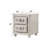 Beige Fabric Nightstand