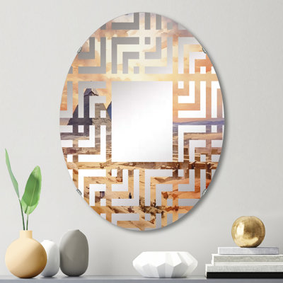 Miroir mural oval