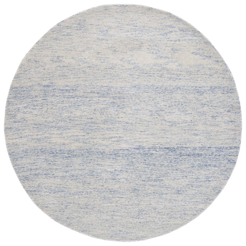 Meudon Metro Hand Tufted Indian Wool And Cotton With Latex Rug, Round 6'
