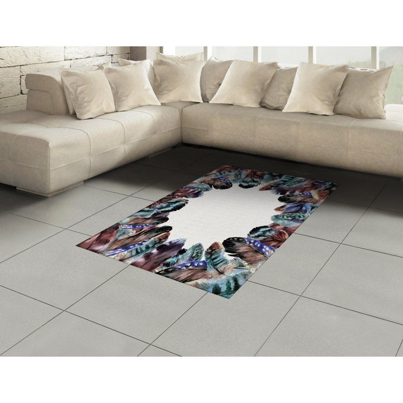 Tapis décoratif Boho, Rectangle— 4 pi x 5 pi 8 po