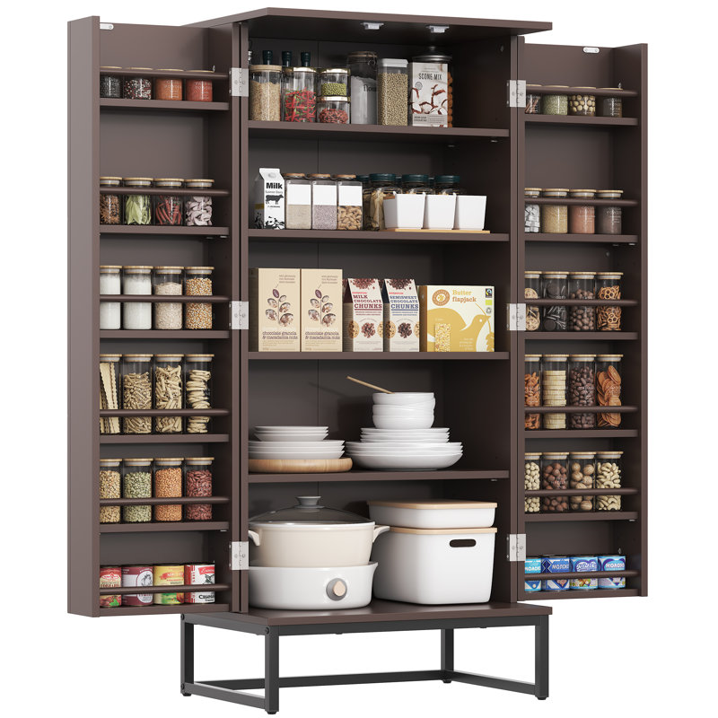 Lisbed 51'' Kitchen Pantry, Brown