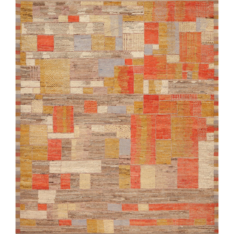 Nazmiyal Collection Modern Geometric Rug 8ft 6in X 9ft 9in