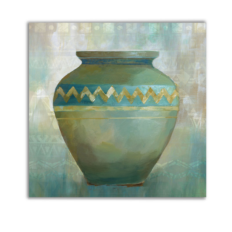 « jade recipiement », peinture sur toile tendue, H 16 po x l 16 po x P 1,5 po