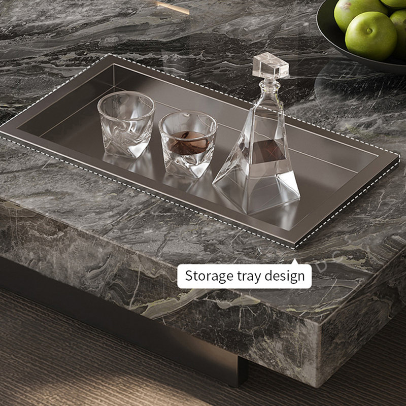 Table basse minimaliste de style italien, Gris