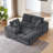 Boneless L-Shape Luxury Sectional Oversized Sofa With Minimalist Design, Comfy Sleeper Function, And No Assembly Required For Instant Use.-972500225-972500238