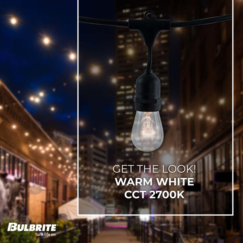 48-ft Outdoor 15 - Bulb Standard Incandescent String Light (End to End Connectable)
