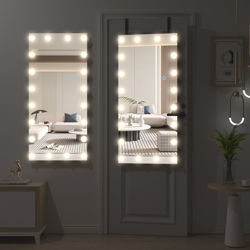 Daulton Rectangle Mirror, White