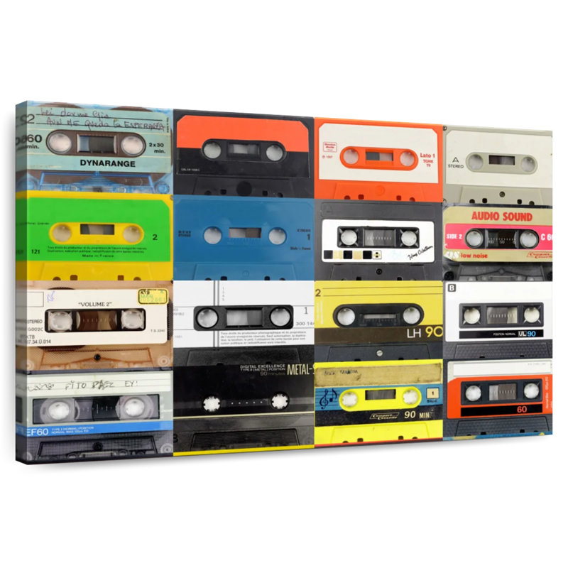 Montage de cassettes de musique Abarca, H 8 po x l 12 po