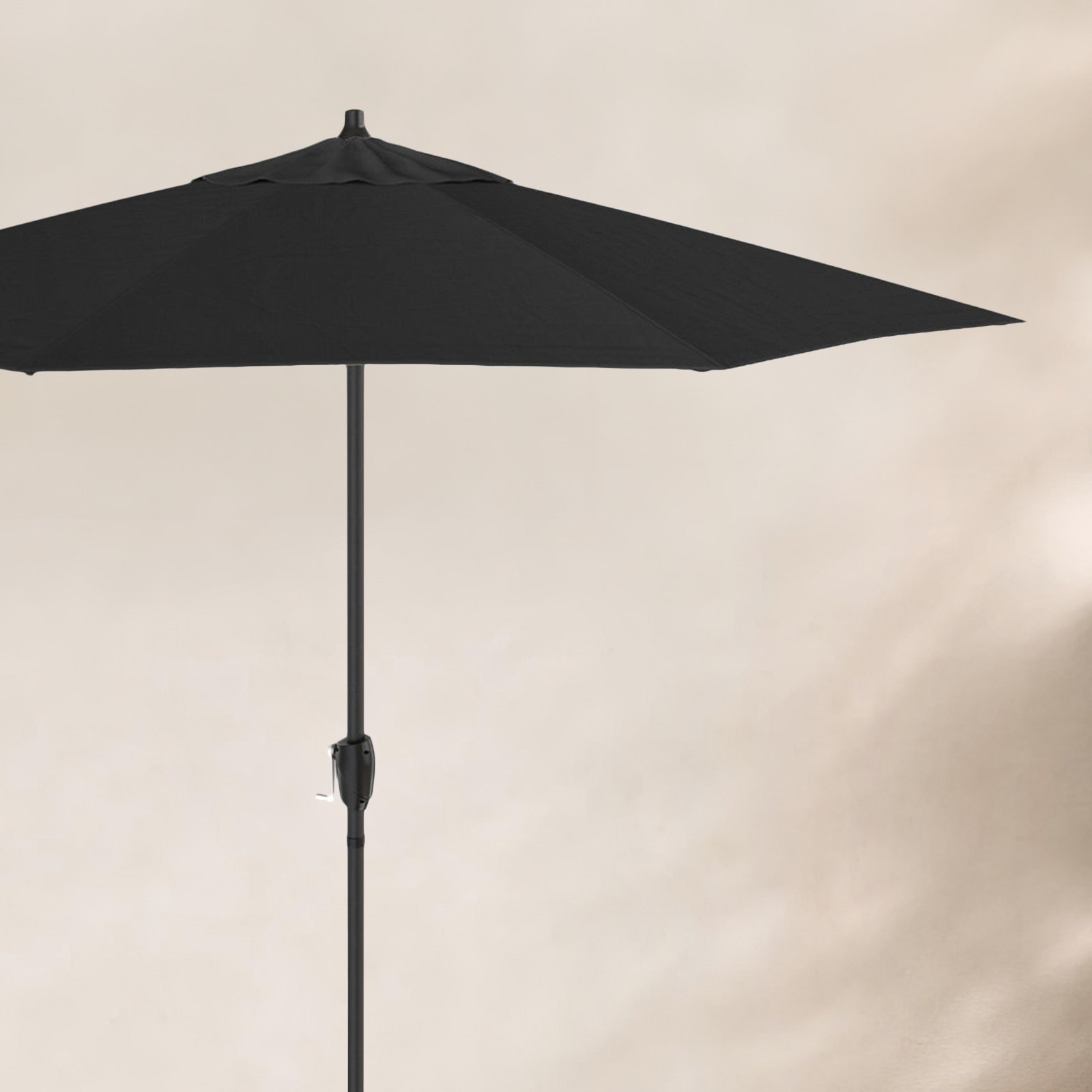 Marilee 7.2' Sunbrella® Umbrella, Canvas Black Sunbrella® Canvas