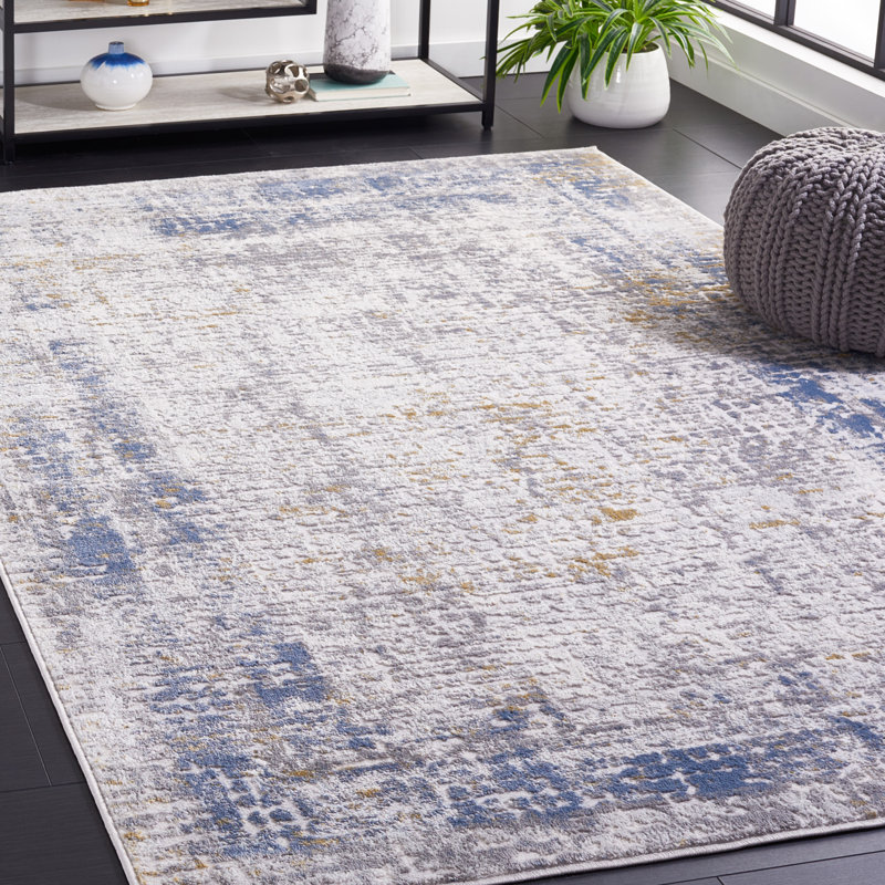 Tapis beige / bleu clair Palma 338, Rectangle 4 pi x 6 pi