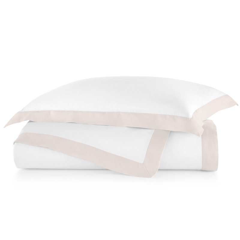 Mandalay Cuff Cotton Duvet Cover, Blush, King