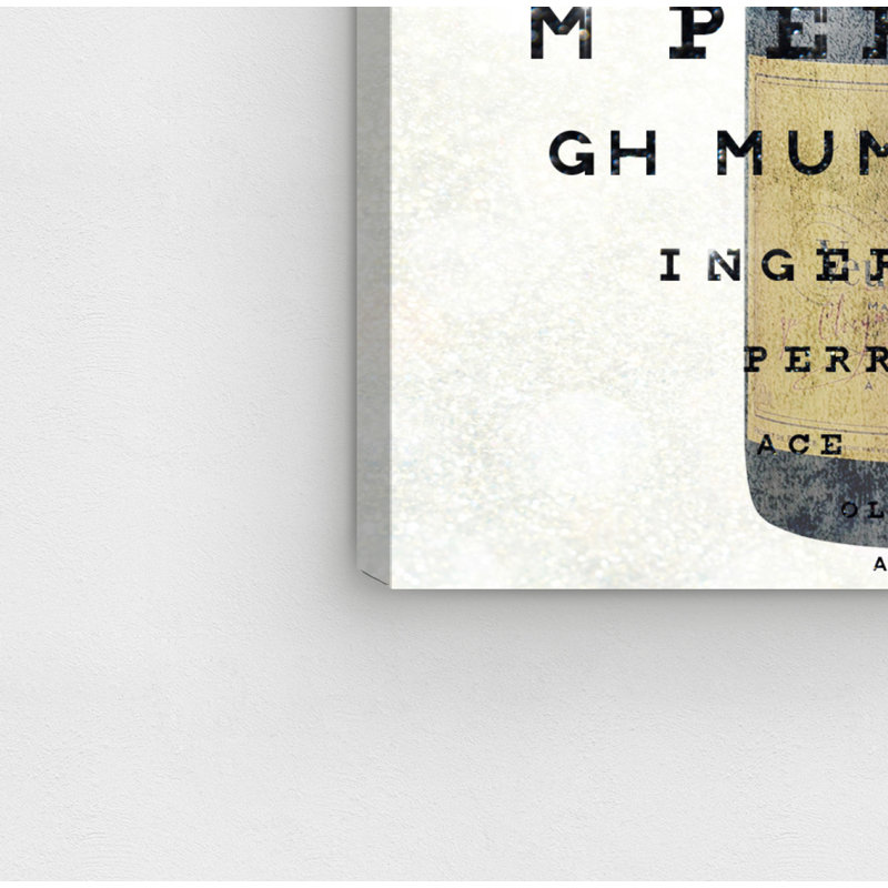 Drinks and Spirits Champagne Eye, impression sur toile, H 24 po x l 16 po x P 1,5 po, Toile tendue