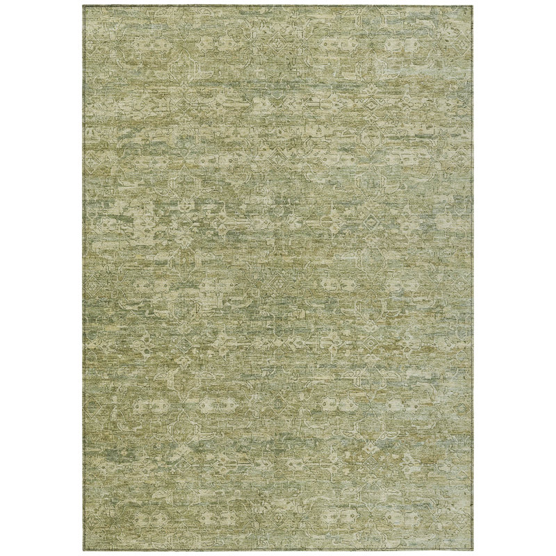 Machine Washable Indoor/Outdoor Chantille ACN2324 Ikat Rug, Rectangle 3' x 5'