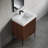 24" Solid Surface Wall-Mounted Bathroom Sink