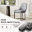Modern Upholstered Metal Frame Side Dining Chair-1973325523