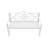 Outdoor Garden Patio Bench White - Metal Construction With & Armrest, Rustproof, , Seats 2-3, Easy To Assemble Frame Rust-, Protected, Fits Assembly Process