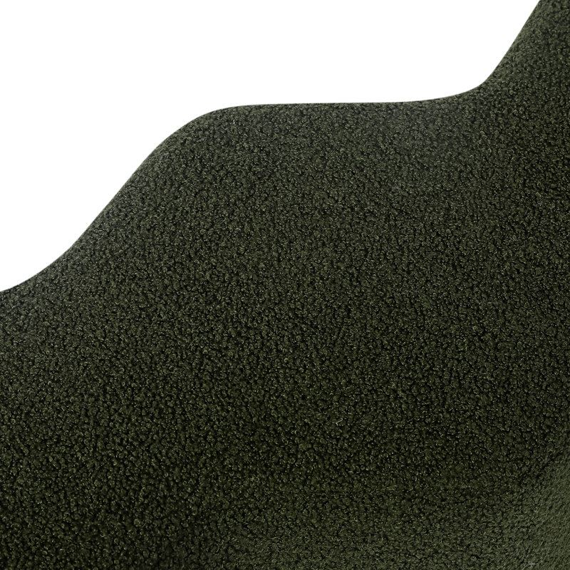 Sahithi Upholstered Ottoman, Blackish Green