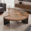 Light luxury walnut-coloured coffee table