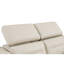 Canapé en cuir italien avec fauteuil inclinable Global United