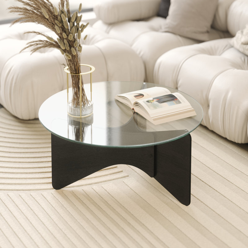 Table basse à 3 pieds, Noir