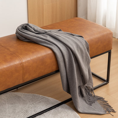 Mikhajlo Faux Leather Upholstered Bench