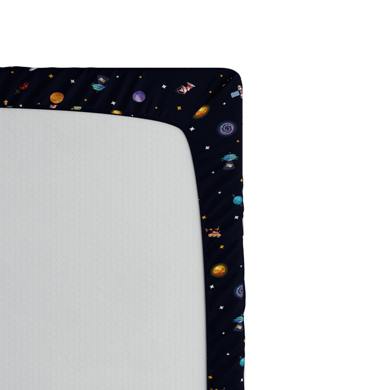 Spaceship Microfiber Fitted Sheet, Twin Fitted Sheet