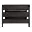 Table basse d'extérieur Barton - Petite table d'extérieur de 94 cm (37 po) en bois d'eucalyptus résistant aux intempéries avec plateau à lattes - Mobilier d'extérieur moderne pour patio, véranda, terrasse ou bord de piscine (Noir)-647642623
