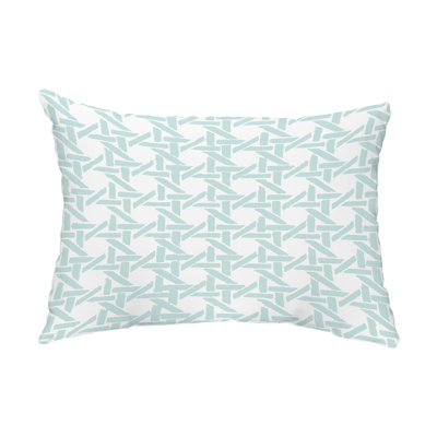  Rattan Geometric Outdoor Pillow Cover & Insert