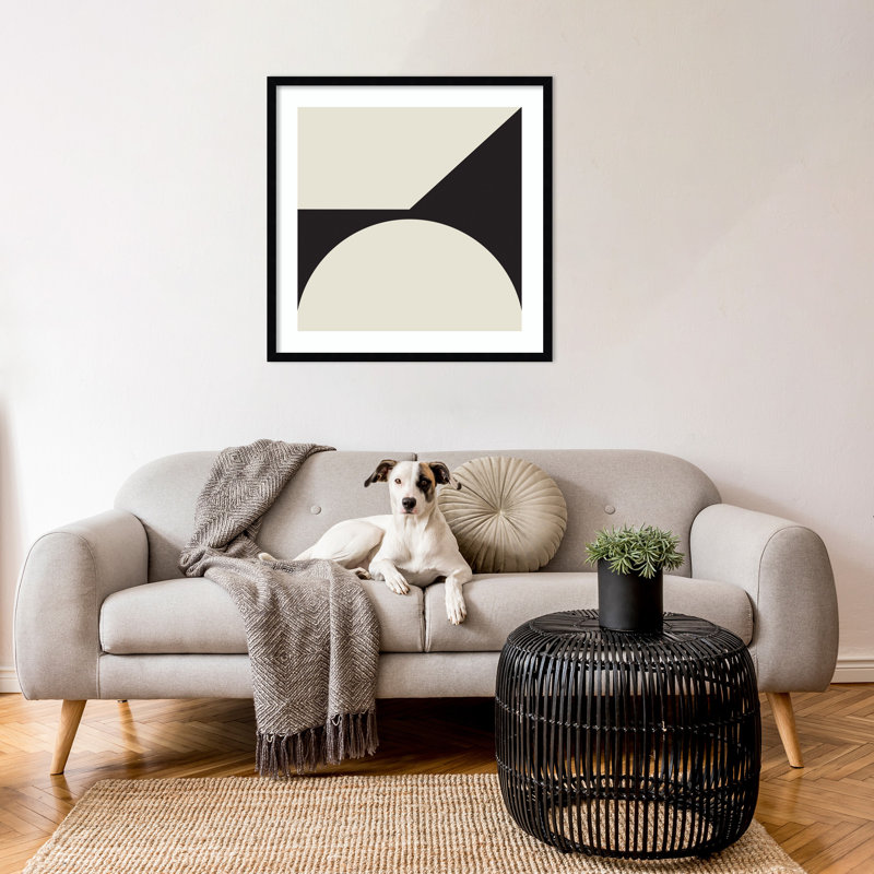 Minimal Max Mod I by The Creative Bunch Studio, Black Framed, 25.25" H x 25.25" W x 0.8" D