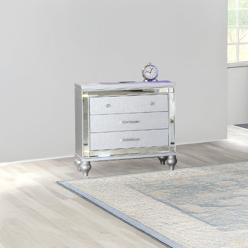 Table de chevet 3 tiroirs Sterling