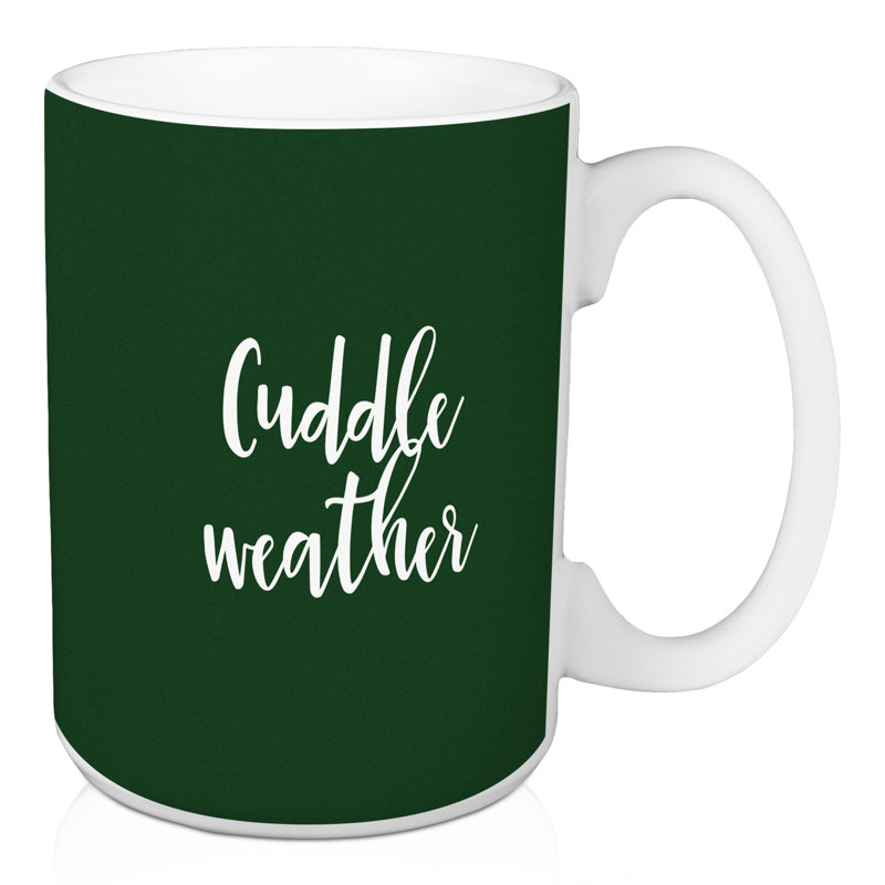 Grande tasse à café cuddle weather Hampson, Vert foncé