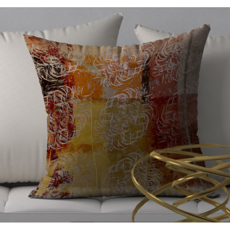 Housse de coussin carrée/insert, 18 po x 18 po