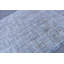 Tapis rétro Oushak avec frange bleue rétro