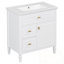 Bathroom Vanity With Sink, One Flip Drawer, Two Drawers And Adjustable Shelf-1702875424