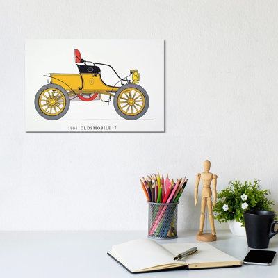 Auto: Oldsmobile, 1904 - Wrapped Canvas Print