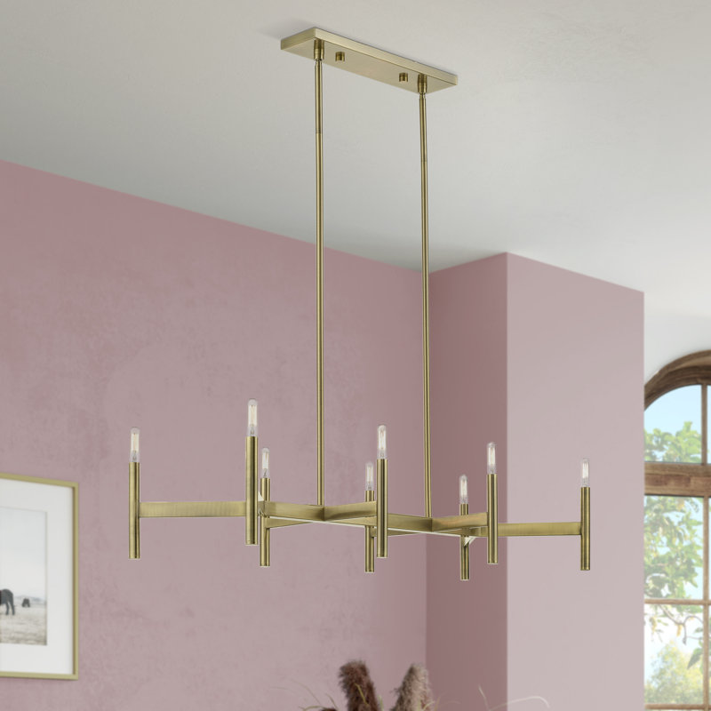 Martella 8-Light Chandelier, Antique Brass