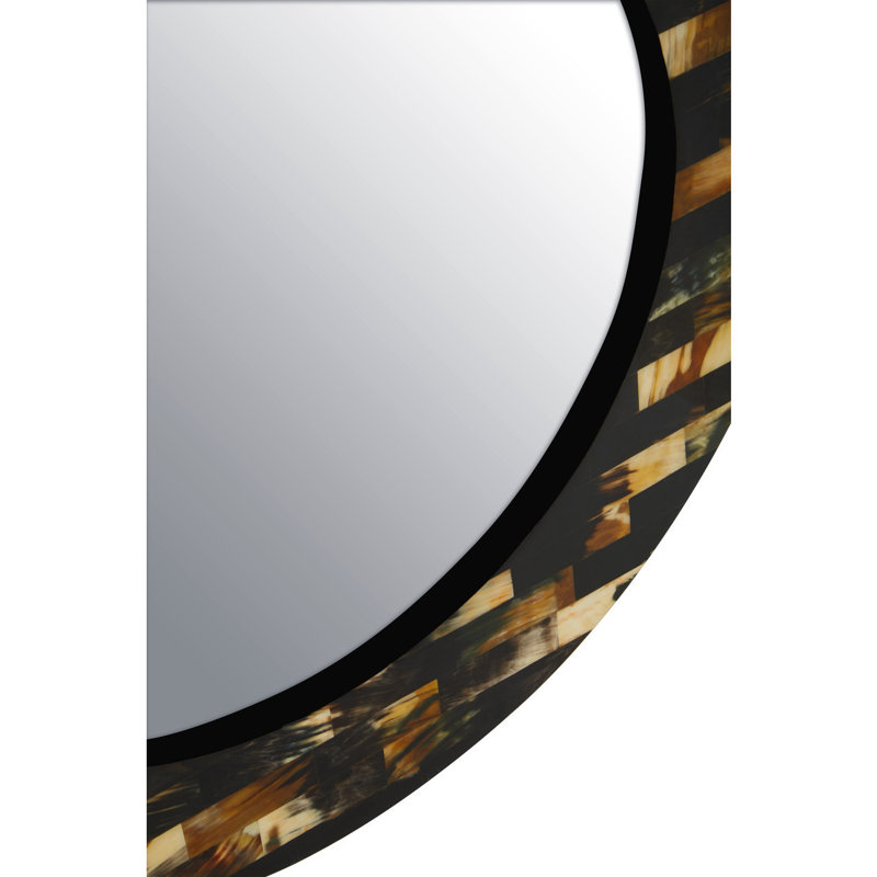 Alderamin Solid Wood Flat Wall Mirror