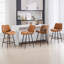 Tabouret de comptoir en similicuir H 38,58 po -857852142-846664684
