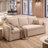 81'' Country-Style Upholstered Slipcover Standard Sofa-328504047