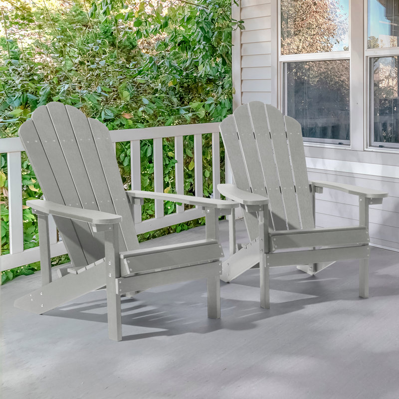 Chaise Adirondack Hatolina, Gris clair
