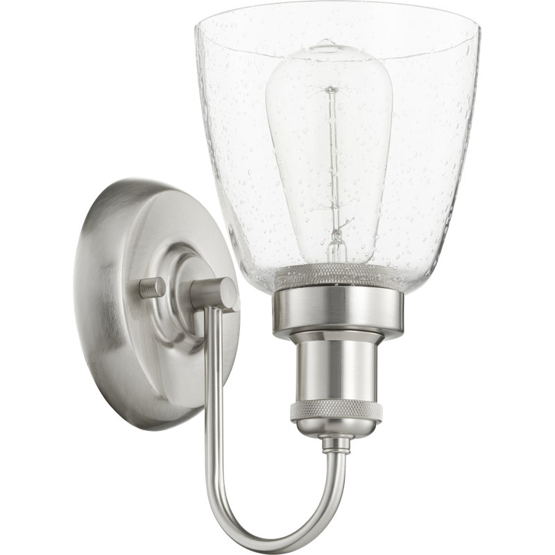 Caisyn Armed Sconce, Satin Nickel