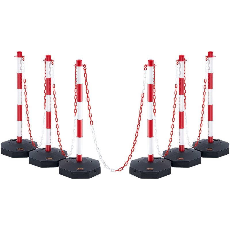 Traffic Delineator Post Cones with Fillable Base